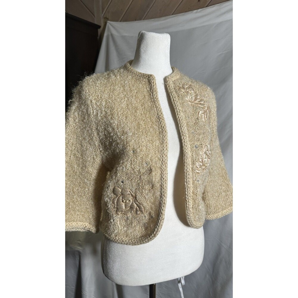 1960’s vintage LEE HERMAN of CALIFORNIA open-front CARDIGAN SWEATER size M